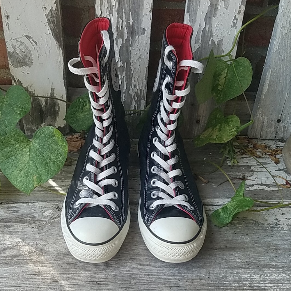 Converse Leather Mid-Rise Hi-Tops